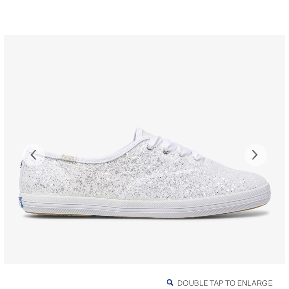 NWOT Kate Spade x Keds Cream Glitter Shoes